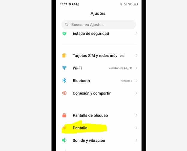 xiaomi screen options