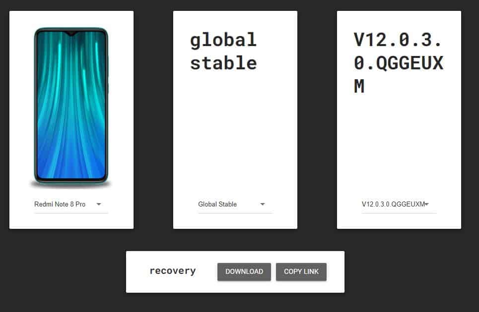 back old version of miui
