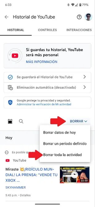 YouTube history