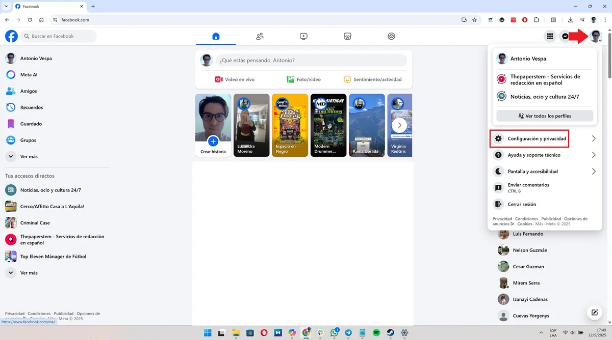 Facebook app