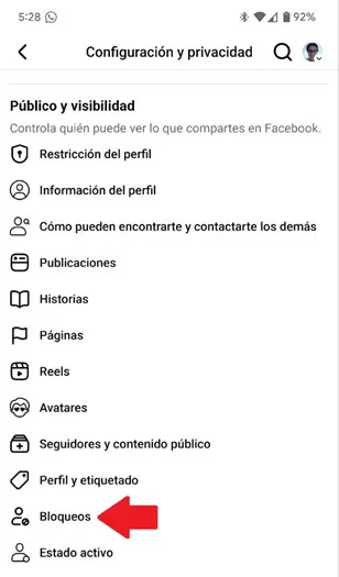 Block user