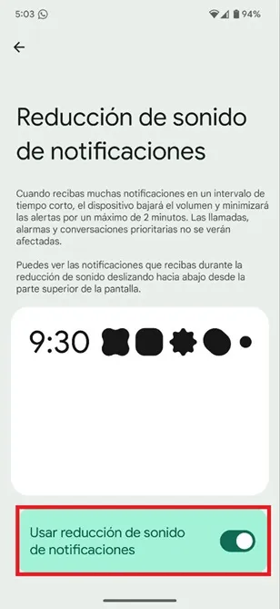 Activate option
