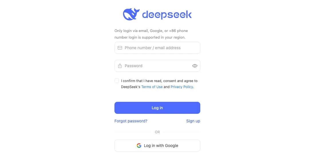 Deepseek screen