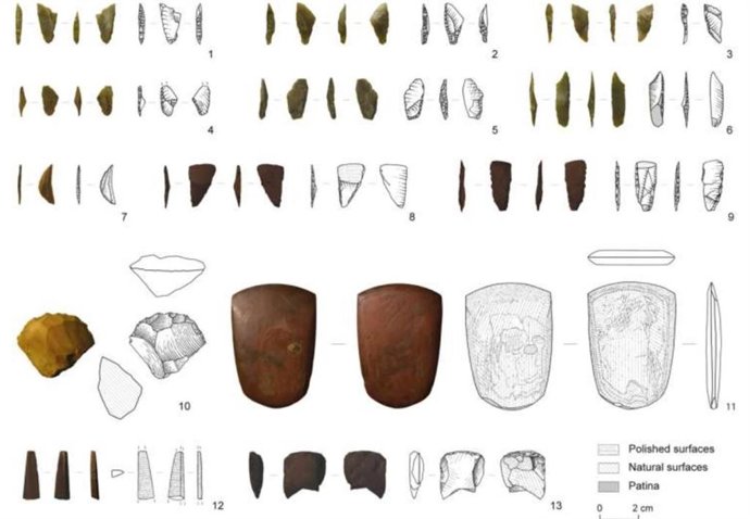 The 9,000 -year -old quartz tools appeared in Senegal.