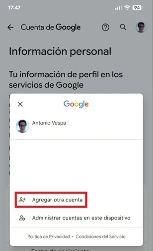 Add account