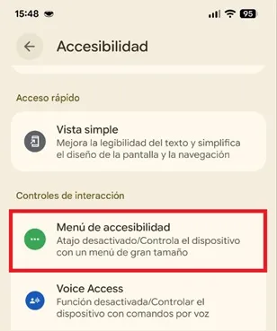 Accessibility options