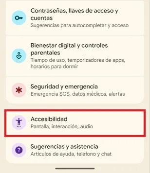 Accessibility Option