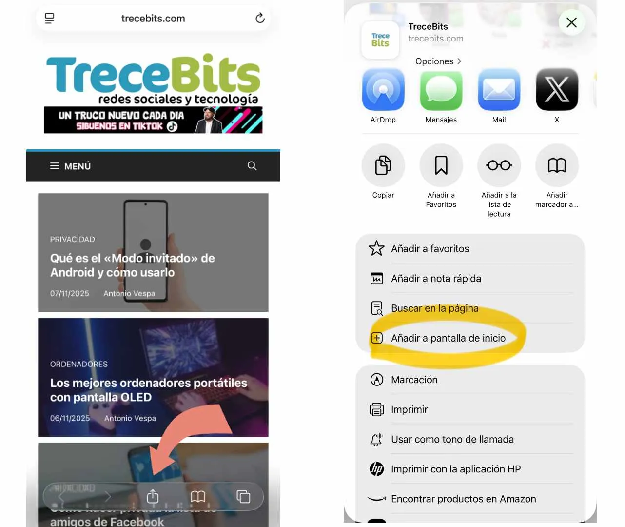 iPhone shortcut