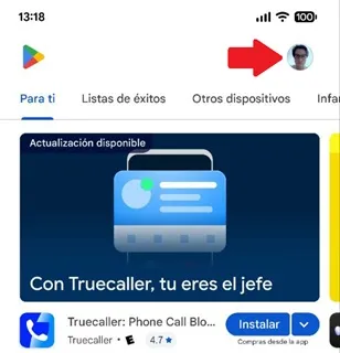 Play Store Menu