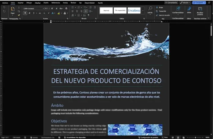 Microsoft Word Dark Mode
