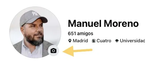 change facebook profile photo icon