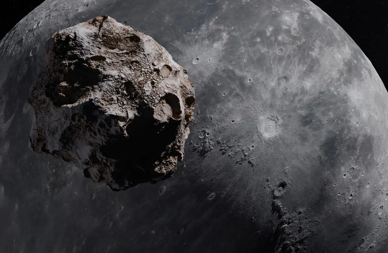 The gigantic collision with the Moon would occur in 2032.