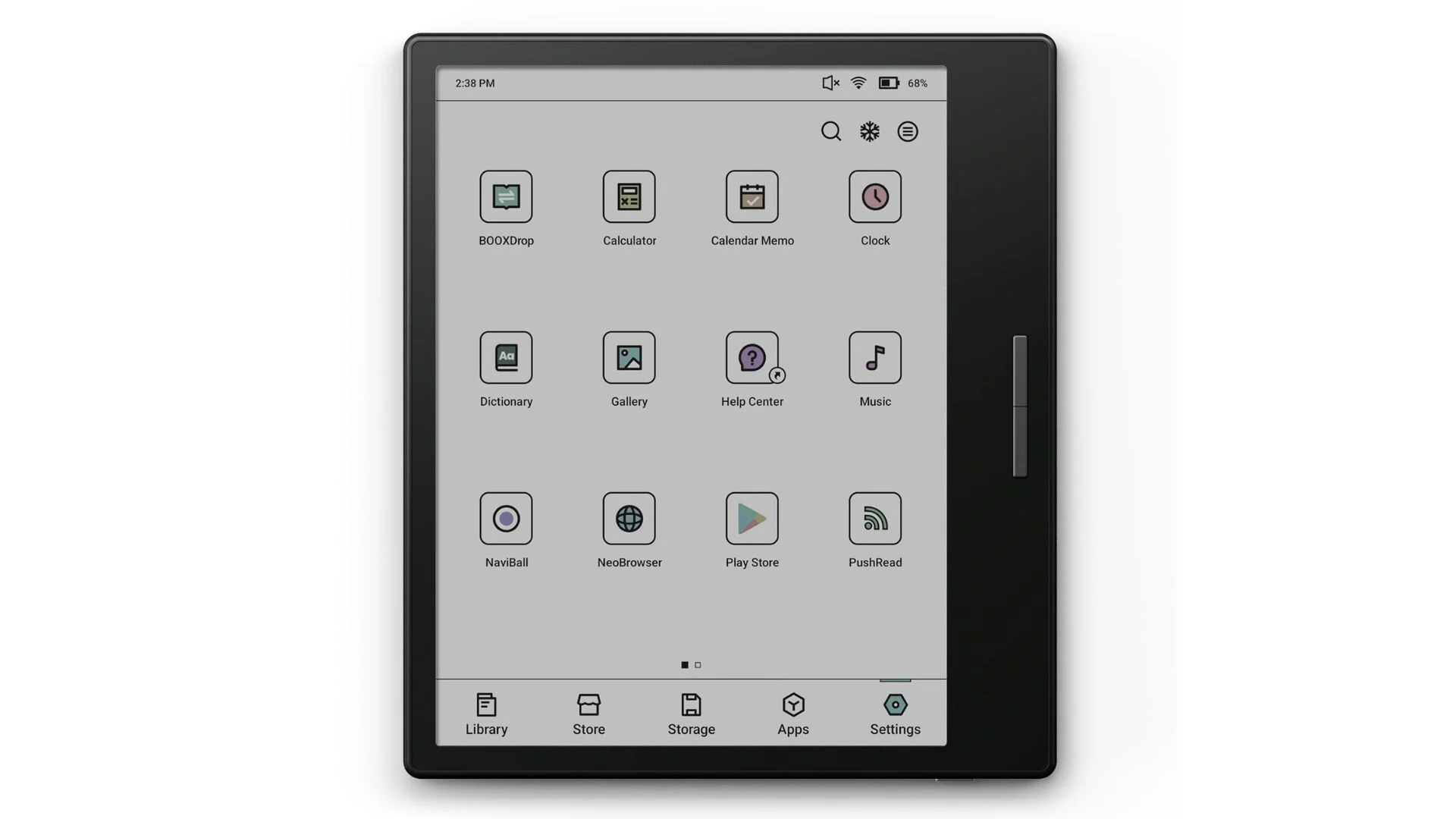 E-reader with color screen