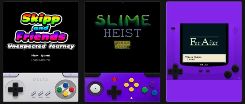 Delta app to emulate retro games