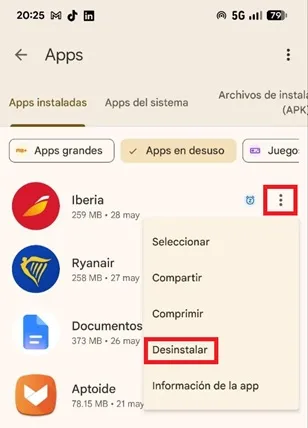 Delete apps
