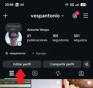 Profile change