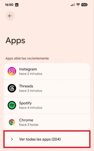 Installed apps