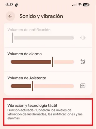 Vibration adjustment
