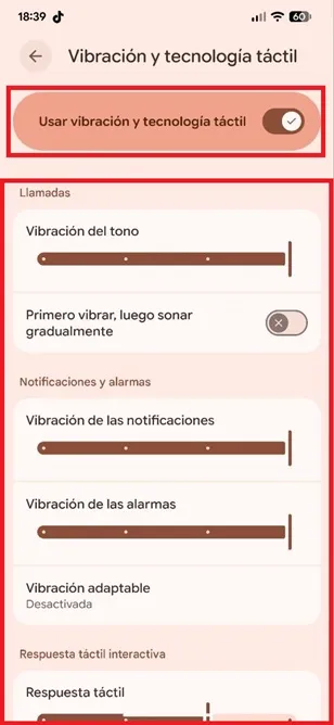 Adjust vibration