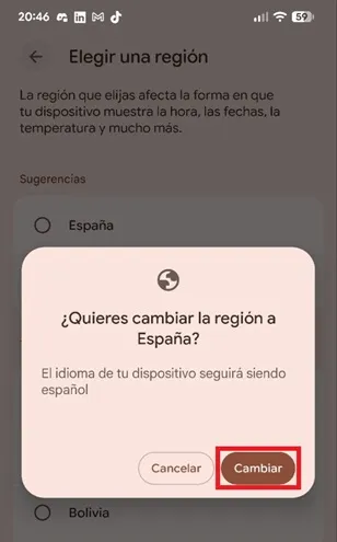 New region