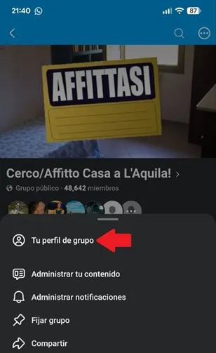 Facebook group