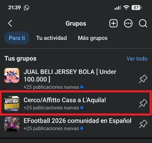 Enter the group