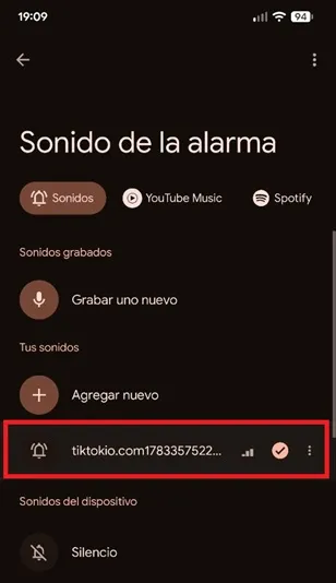 Modified alarm