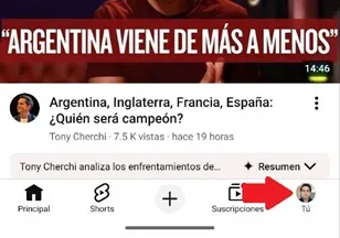 YouTube profile