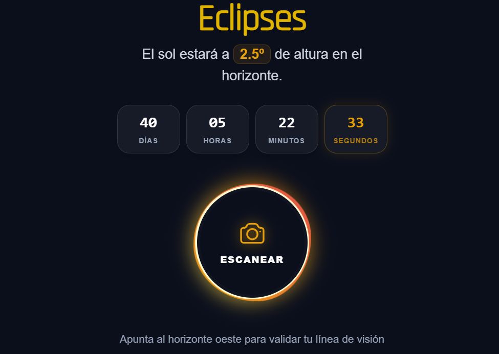 The web viewer for the eclipse in Spain will make your location easier.